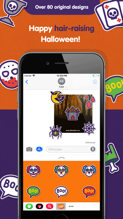 Screenshot #1 pour Ibbleobble Halloween Stickers