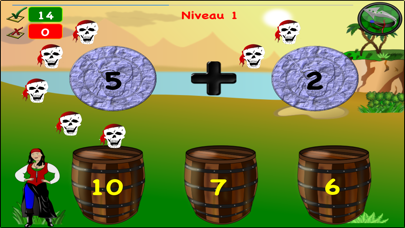 Screenshot #2 pour Mathématiques Pirates Lite
