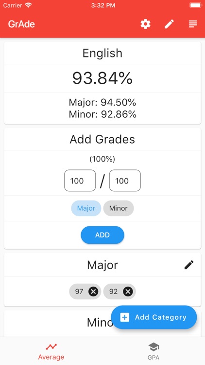 GrAde - Grade Calculator