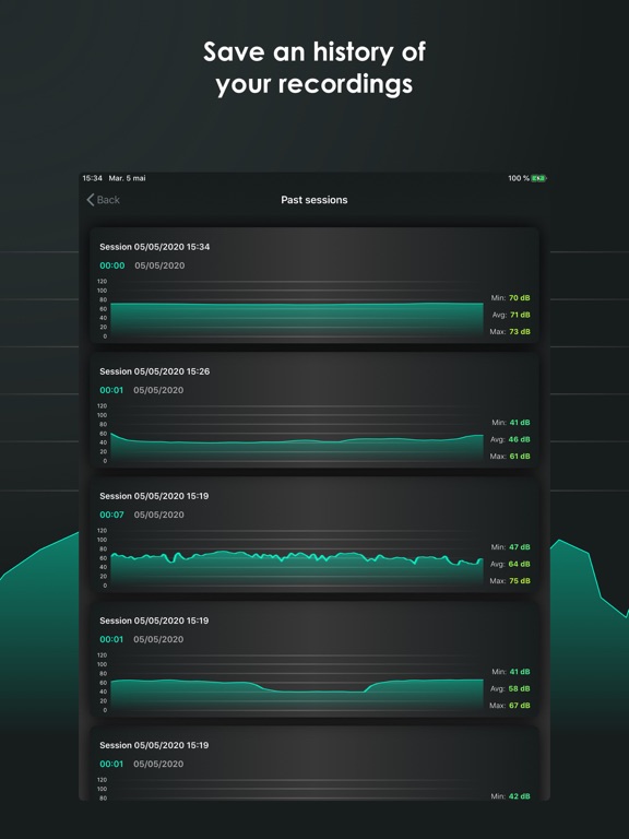 Screenshot #6 pour Decibel - sound level meter