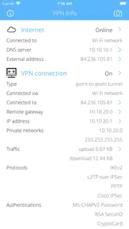 vpn info iphone capturas de pantalla 1