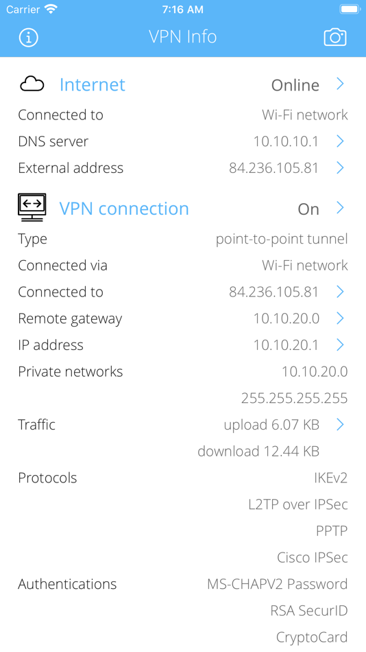 VPN Info - 1.19 - (iOS)