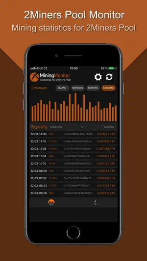 Monitor for 2Miners Pool screenshot 4