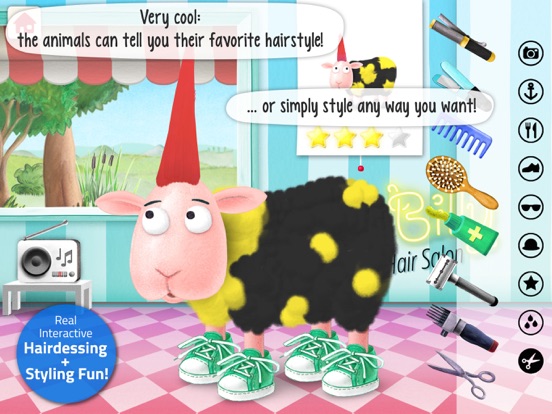 Animal Hair Salon: Silly Billy iPad screenshot 1 - Entertainment app