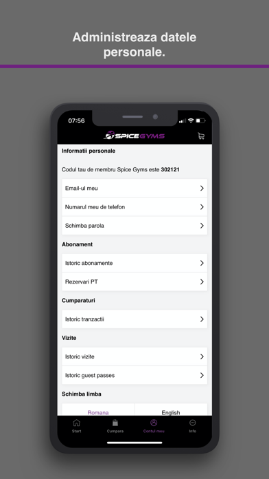 Spice Gyms iPhone screenshot 6 - Business app