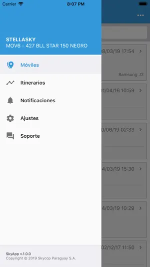Skycop App screenshot 2