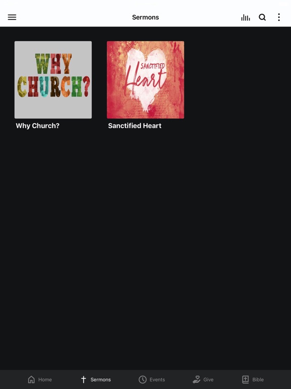 Mt. Zion Christian Church iPad screenshot 2 - Education app