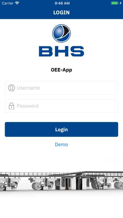 BHS OEE screenshot 2