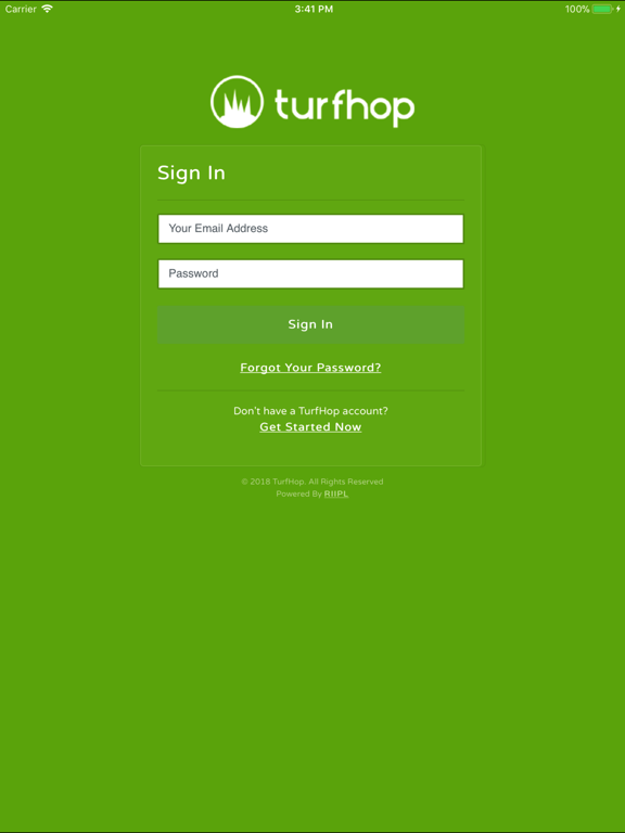 Turfhop iPad screenshot 1 - Business app