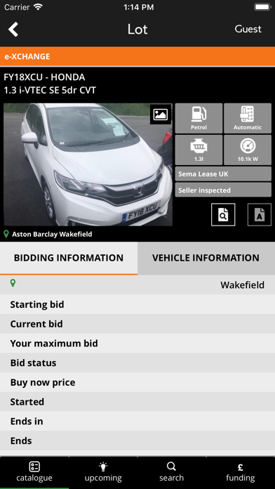 Aston Barclay Trade Auction Screenshot