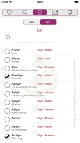 Baby Names (•◡•) screenshot