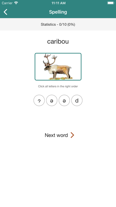 Screenshot #2 pour North Slavey Vocab Builder