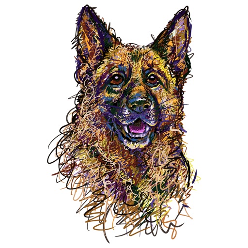 German Shepherd Dog Stickers