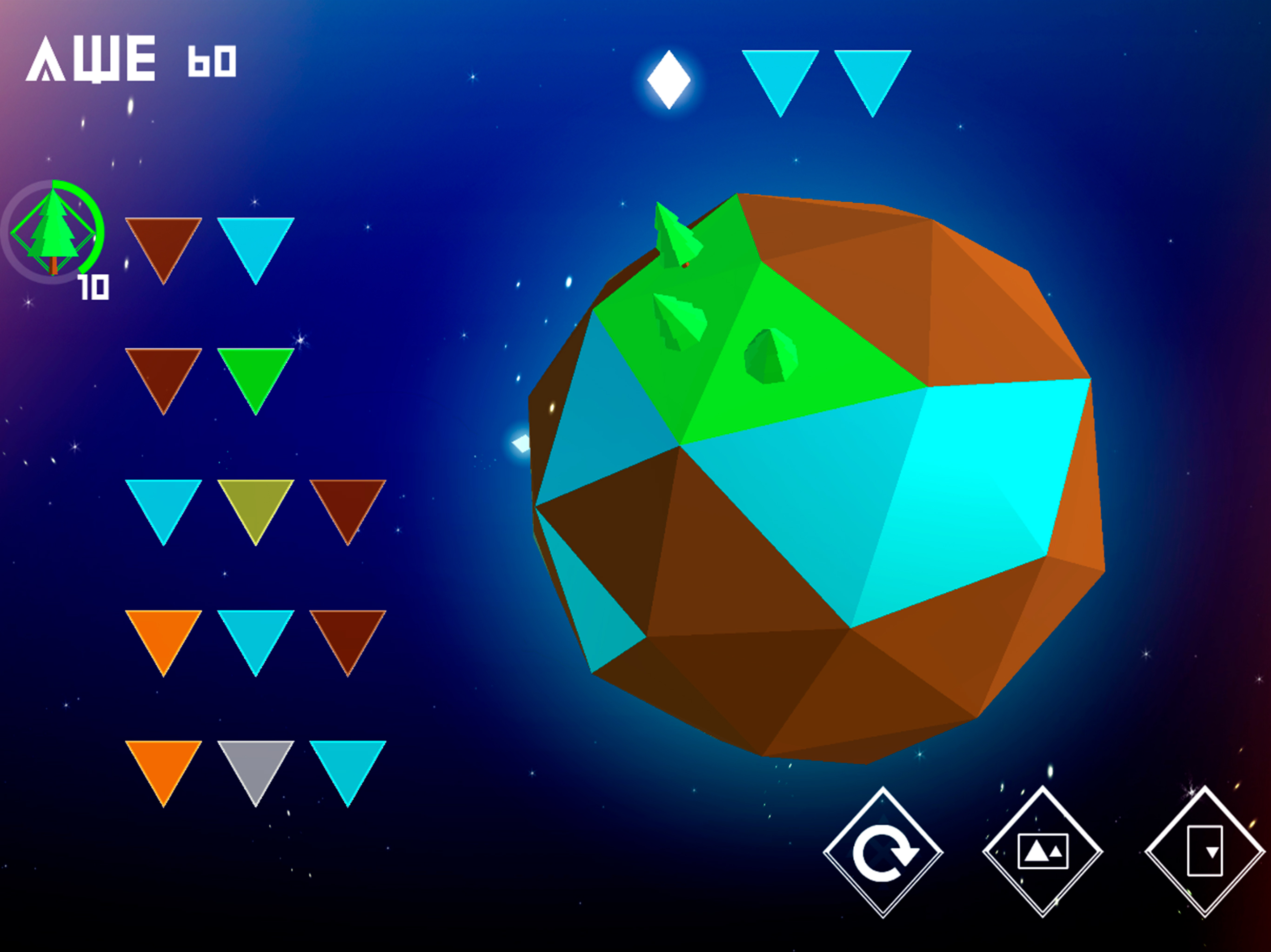 AWE: Relaxing clicker planets