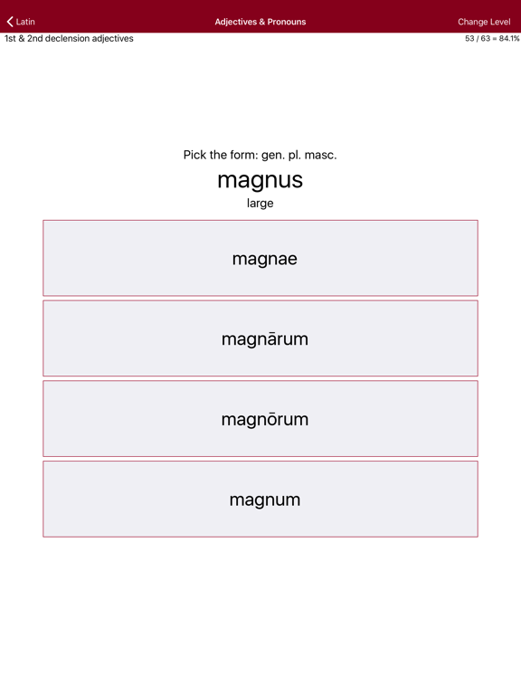 Liberation Philology Latin iPad screenshot 4 - Education app