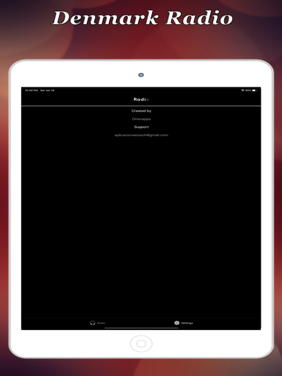 Denmark Radio iPad screenshot