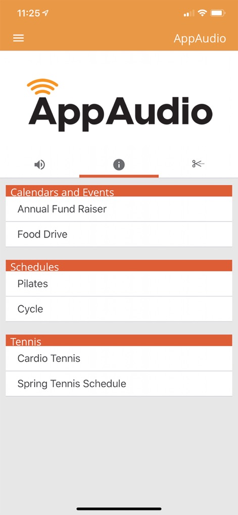 AppAudio - appaudio-fitness-schedules-events