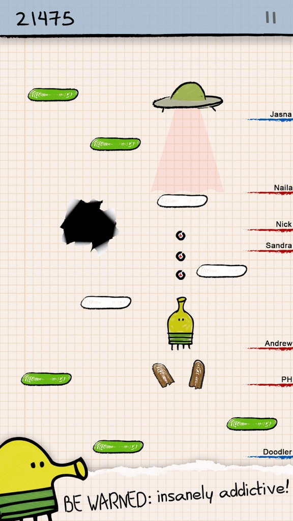 【图】Doodle Jump(截图1) 【图】Doodle Jump(截图1)