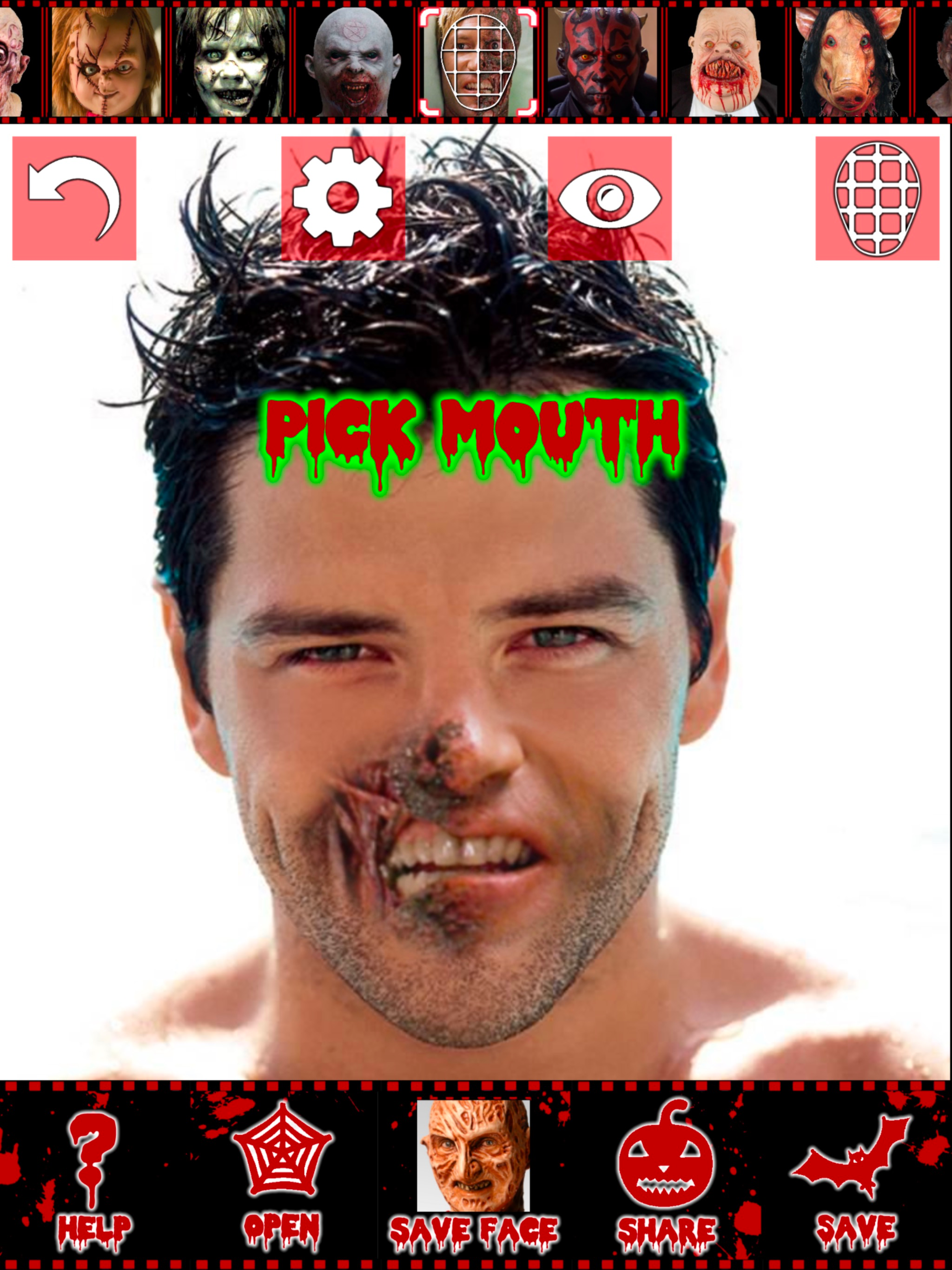 Scary face maker & swap editor