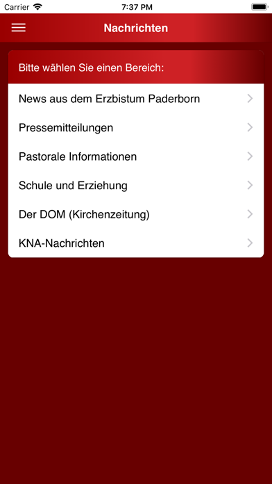Erzbistum Paderborn App Screenshot