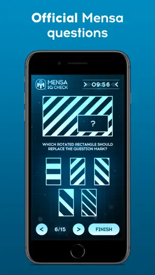 Captura de pantalla de Mensa IQ Check en iPhone 2
