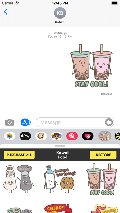Screenshot #3 pour Food Stickers ·