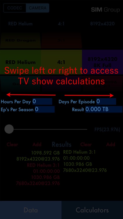 Sim DATA Calculator screenshot-3