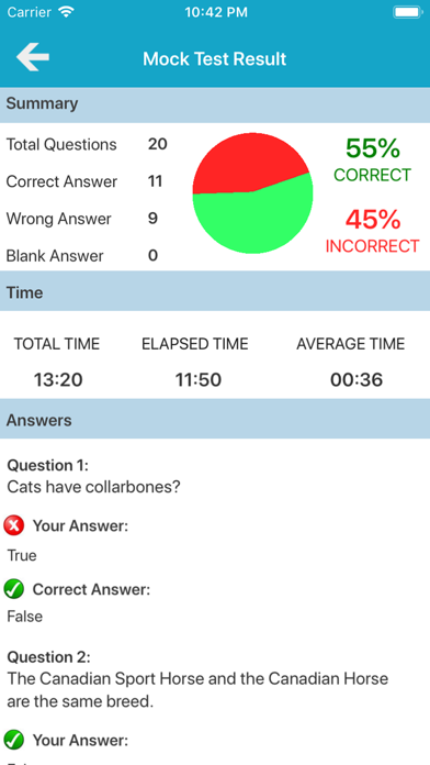 screenshot of Domestic Animals Quiz 7