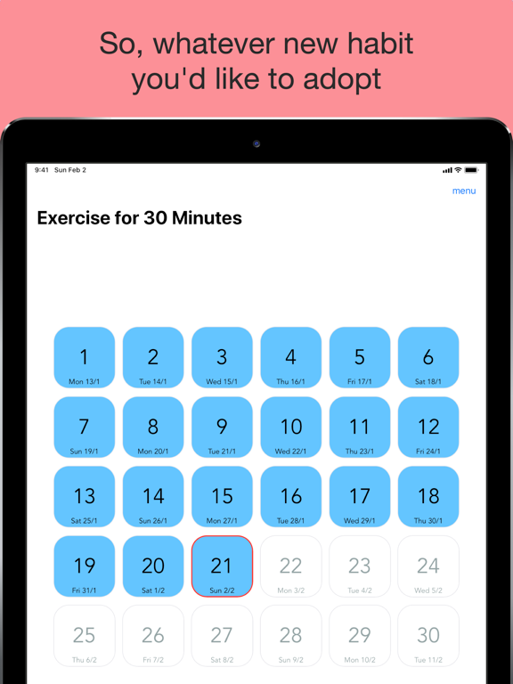 30-Day Trials iPad screenshot 4 - Productivity app