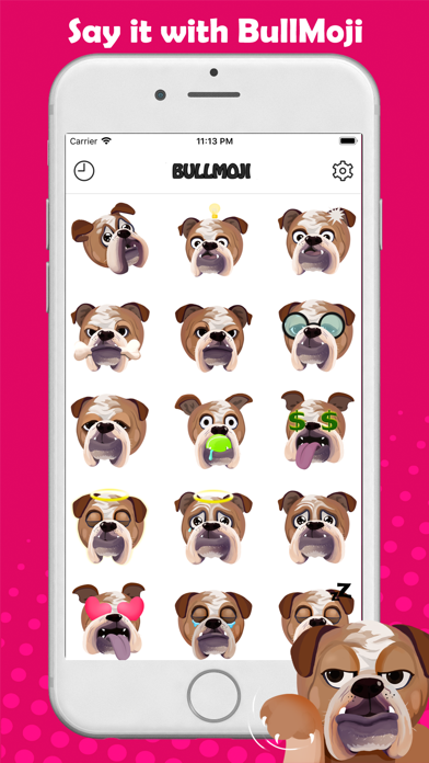 Screenshot #1 pour BullMoji for Bulldog Lovers