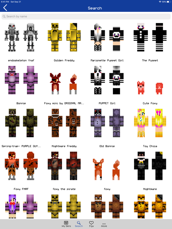 Screenshot #5 pour Skins for FNAF for Minecraft