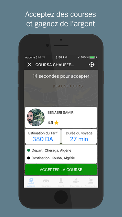 Screenshot #2 pour Coursa Chauffeur