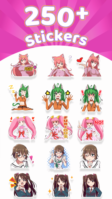 Screenshot #2 pour Anime Stickers ⋆