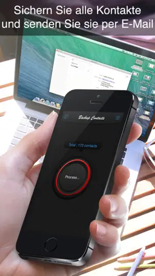 Screenshot von Backup Kontakte auf dem iPhone 2