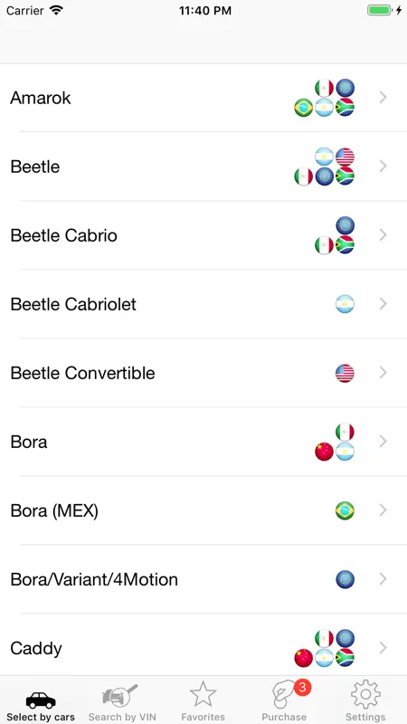 VW Partes y diagramas screenshot 1 of 5