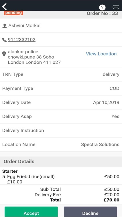 Thirtymins Merchant App