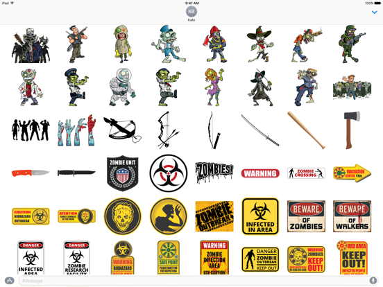 Screenshot #4 pour Zombie Sticker Pack