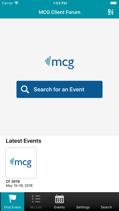 MCG Client Forum screenshot 2