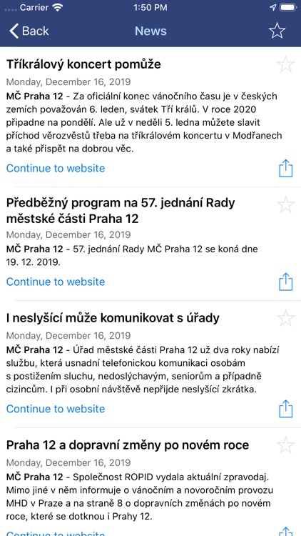 Follow Prague information