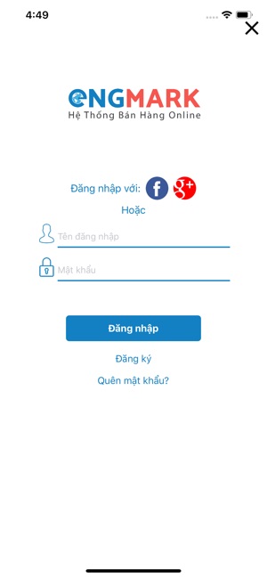 EngMark – App bán hàng online