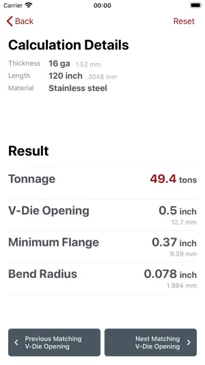 CINCINNATI Load Calc screenshot 3