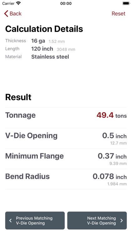CINCINNATI Load Calc