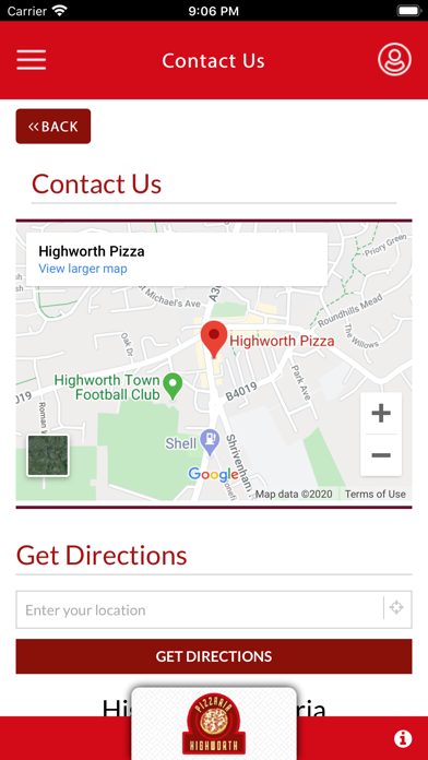 Highworth Pizzaria Screenshot