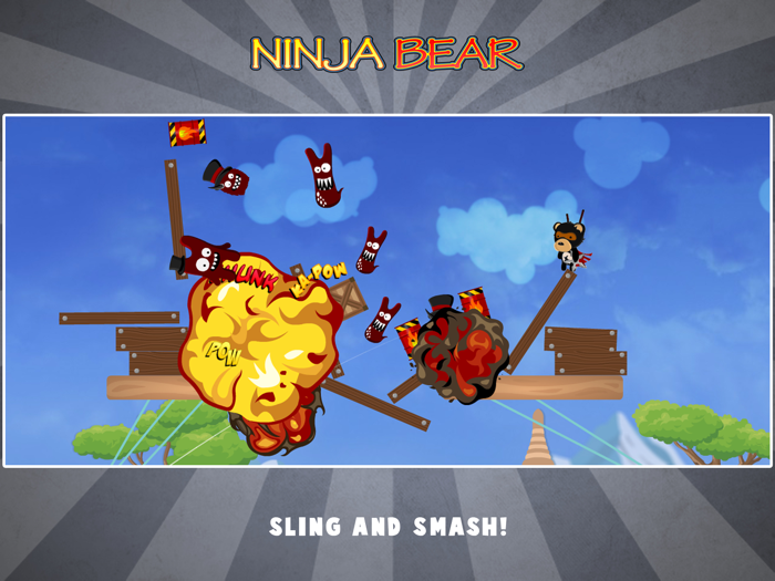 Ninja Bear Slingshot Shooter