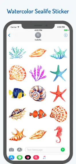 Game screenshot Watercolor Sea Life Emojis apk