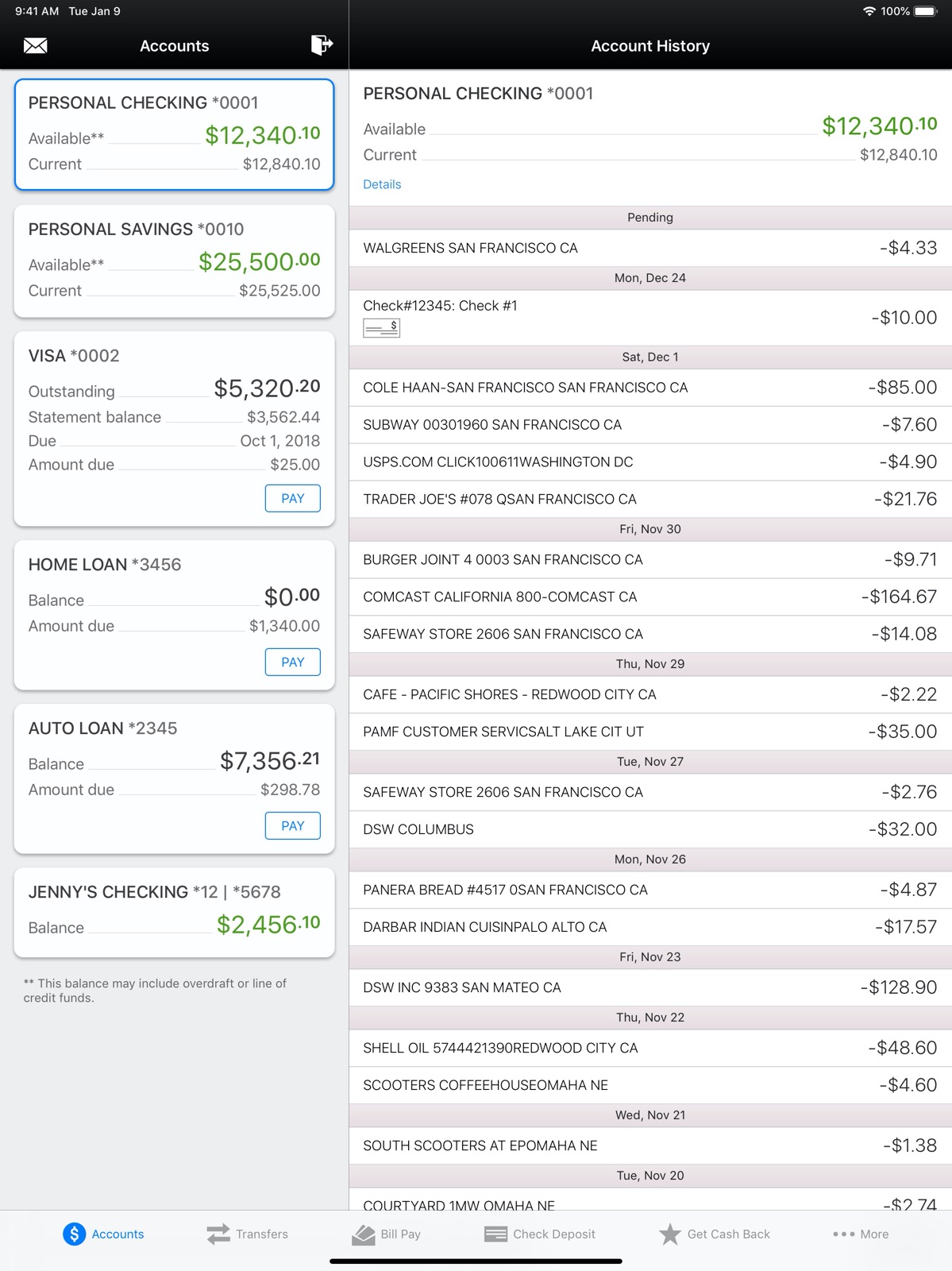 Mechanics Bank Mobile Banking ipad screenshot 4