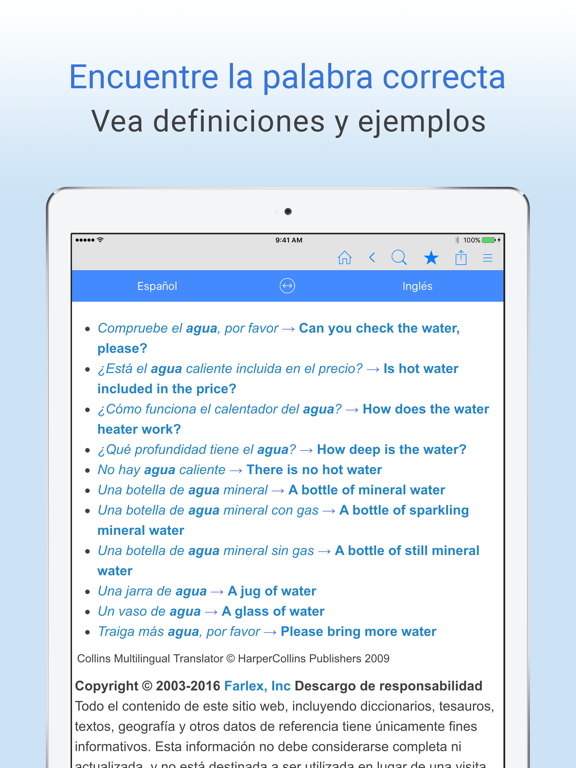 Screenshot #6 pour Diccionario Español-Inglés.
