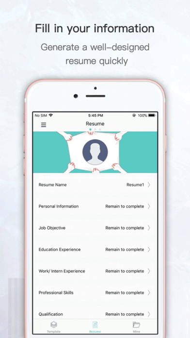 Top Resume -CV maker & Builder screenshot 4
