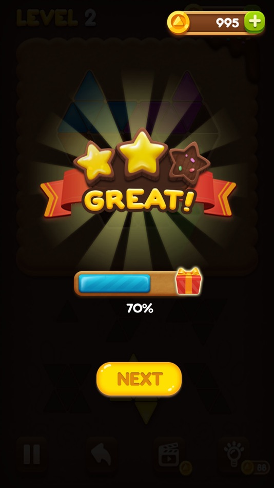 #4. Block Puzzle: Cookie (iOS) 由: Chongqing Kruger Network Technology Co., Ltd