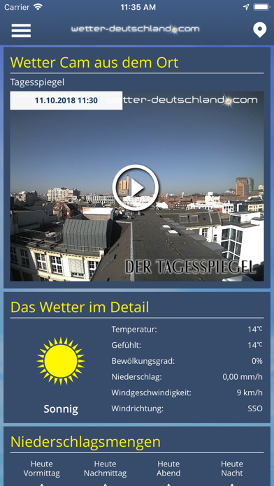 wetter DE Screenshot